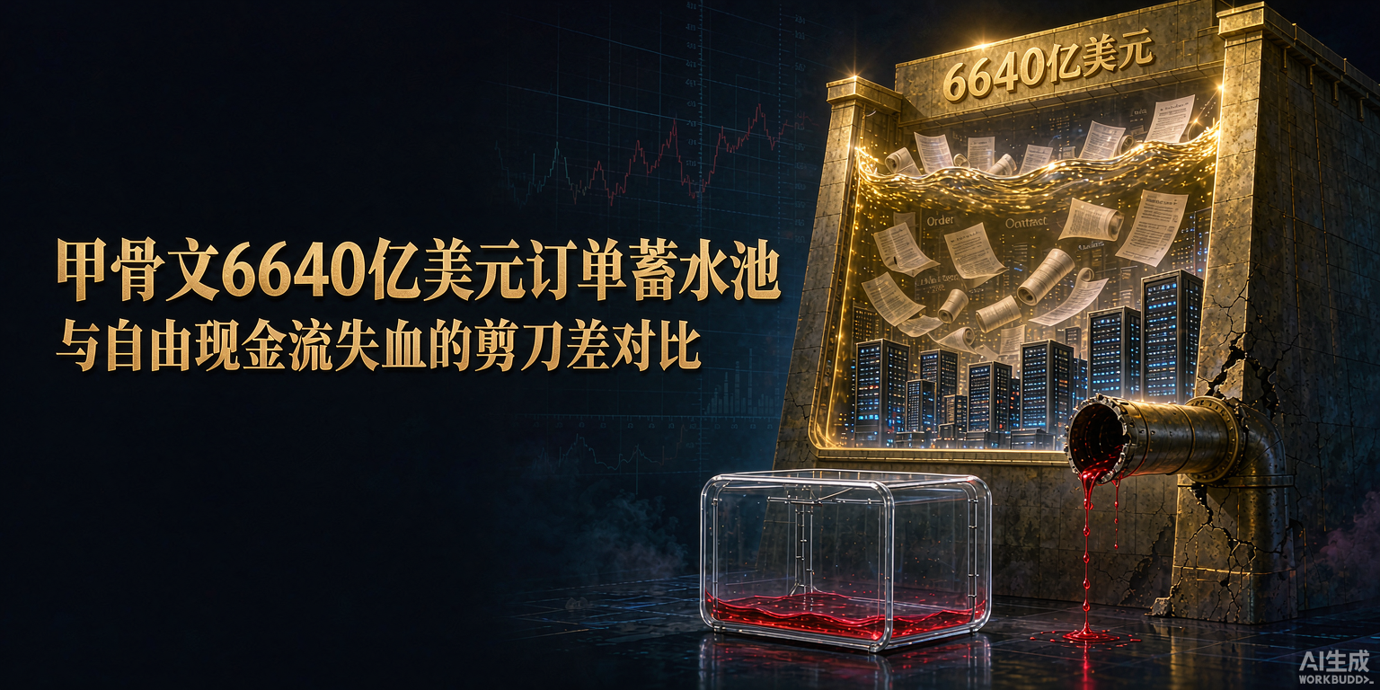 甲骨文RPO冲到6,640亿美元、但同一季烧掉54亿自由现金：订单井喷的对面是资产负债表在跑步失血头图
